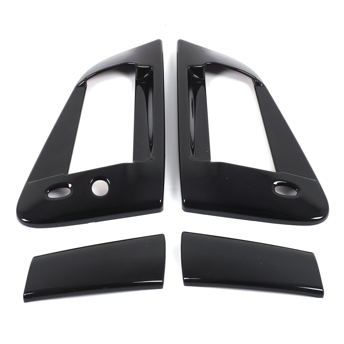 Glossy Black Exterior Door Handle Side Mirror Trim Set For Nissan 370Z Z34 09-20 10