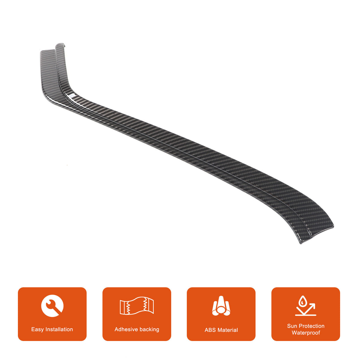 ABS Carbon Fiber Navigation Screen Rear Trim Cover For Corvette C8 2020-2025 15