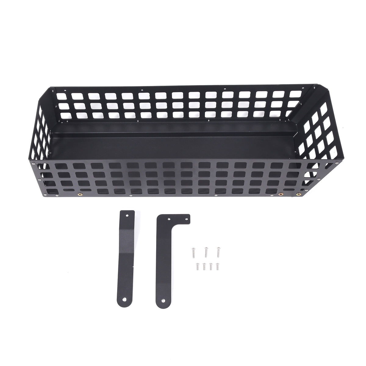 Black Alloy Trunk Left Side Storage Basket Trim Tray For Benz G-Class 2004-2018 19