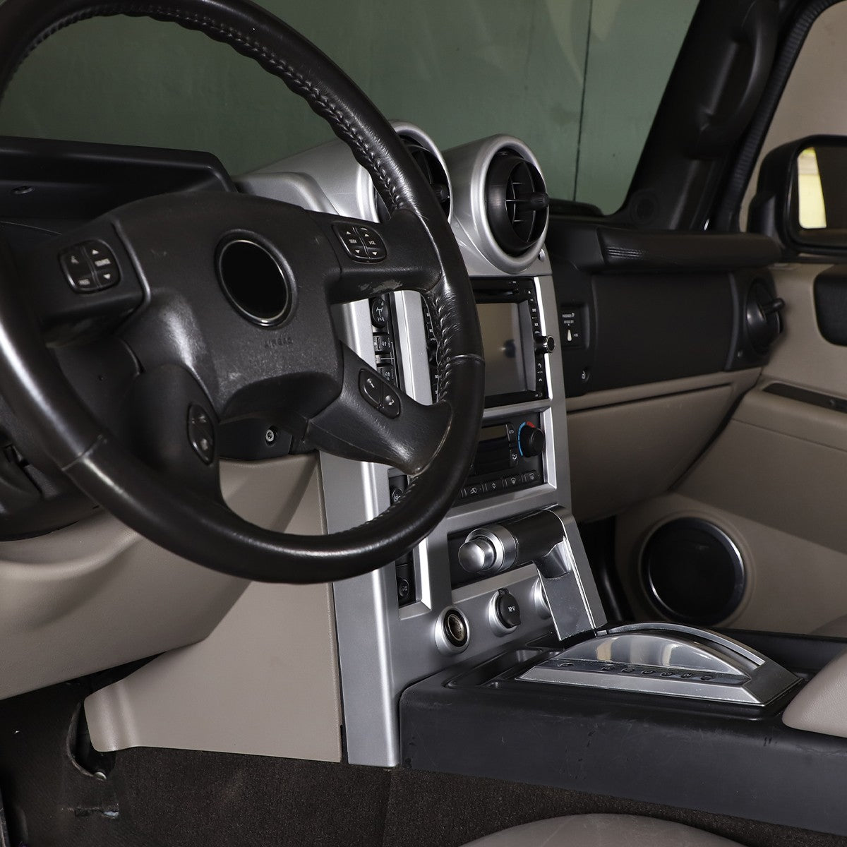 Silver Interior Air Condition Panel Cover Trim For Hummer H2 2003-2007 5