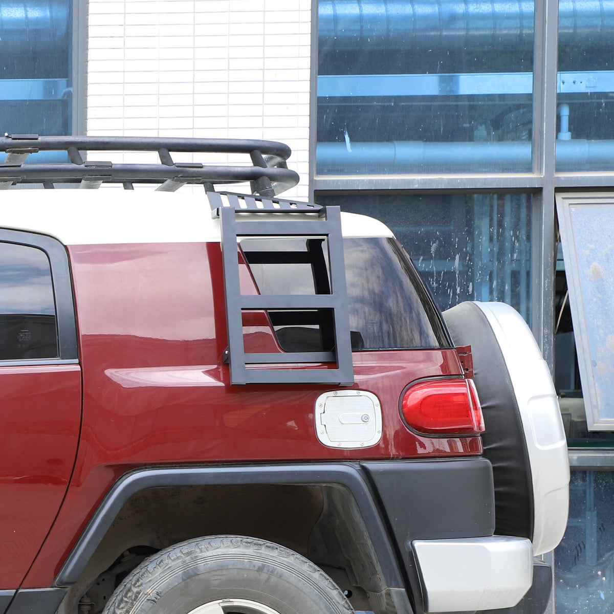 Left Side Window Step Ladder Roof Rack Access for Toyota FJ Cruiser 2007-2021 5