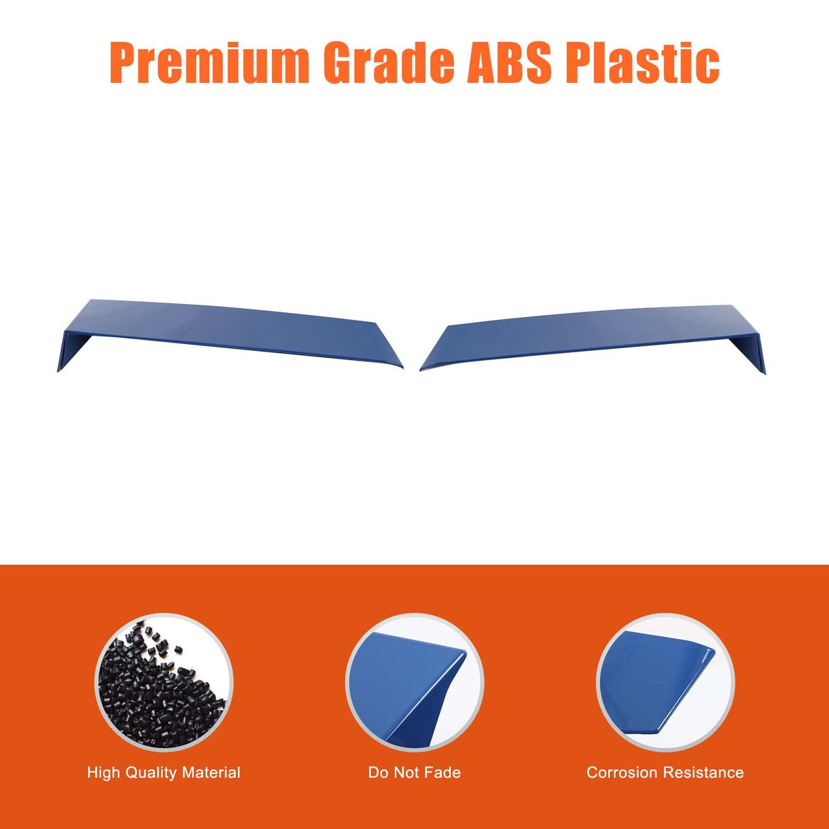 Blue Rear Windshield Spoiler Anti-wind Buffeting Deflector for Corvette C8 Coupe 7