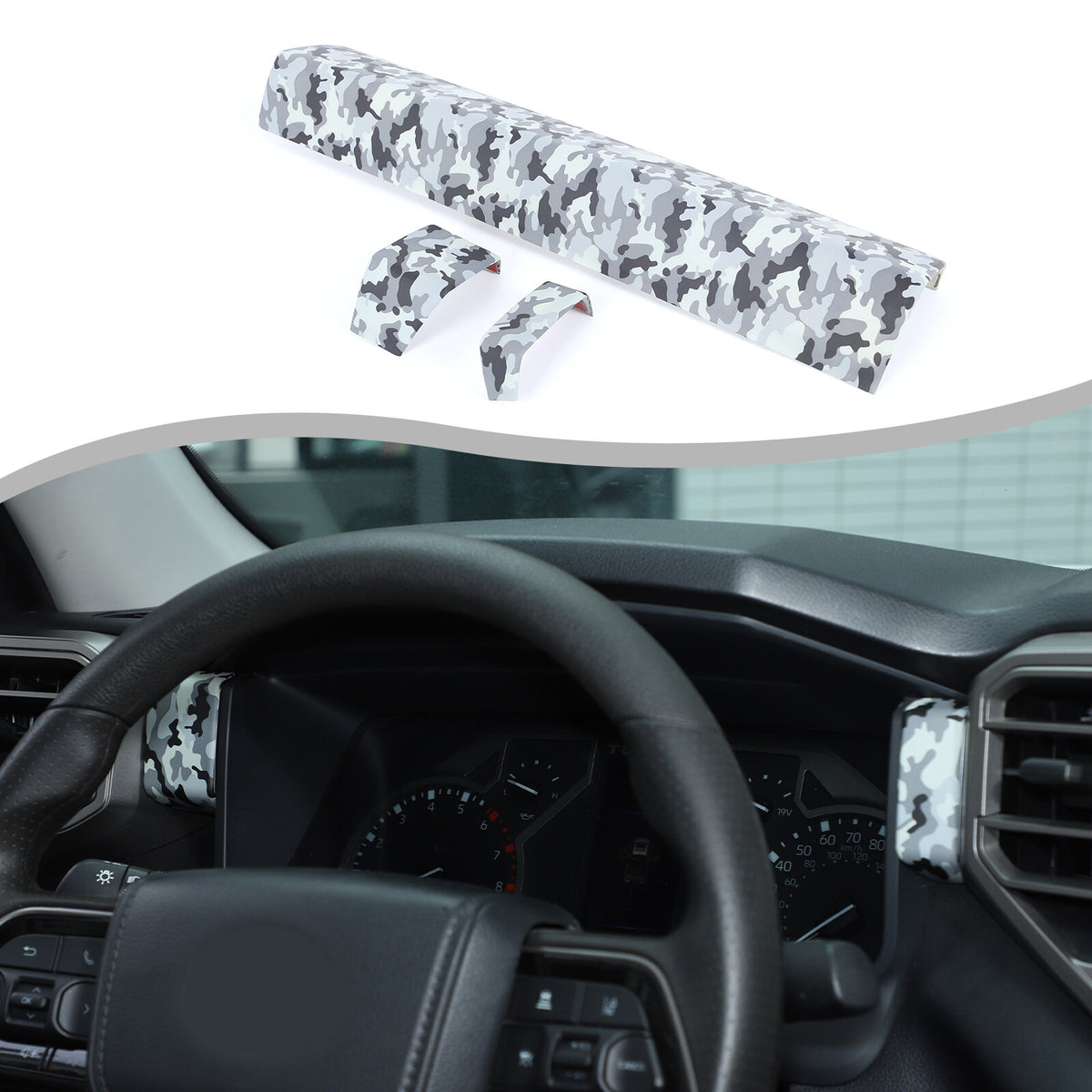 Camouflage ABS Center Dashboard Panel Trim For Toyota Tundra/Sequoia 2022+ US 22