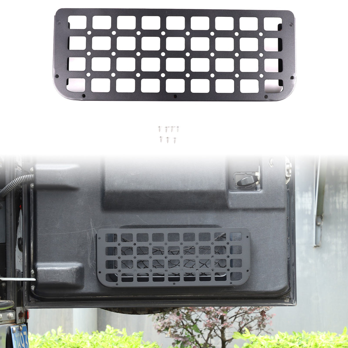 Tailgate Molle Panel Storage Basket For Land Rover Defender L316 2004-2018 26