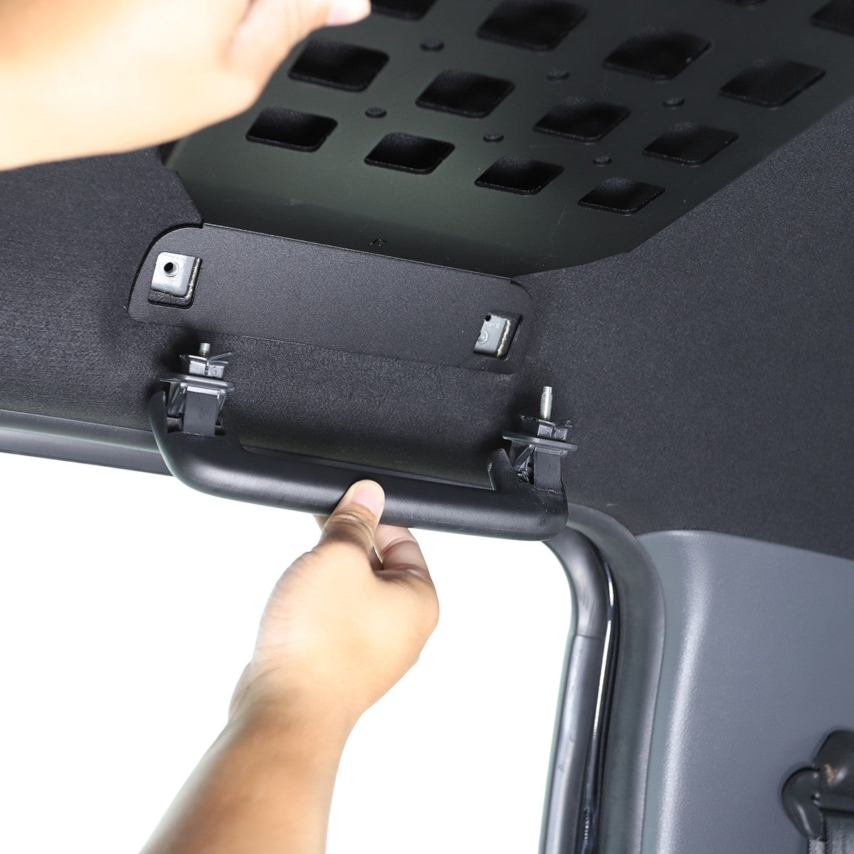 Alloy Rear Roof Hanging Storage Rack Molle Panel For Ford Ranger T6 2015-2021 3