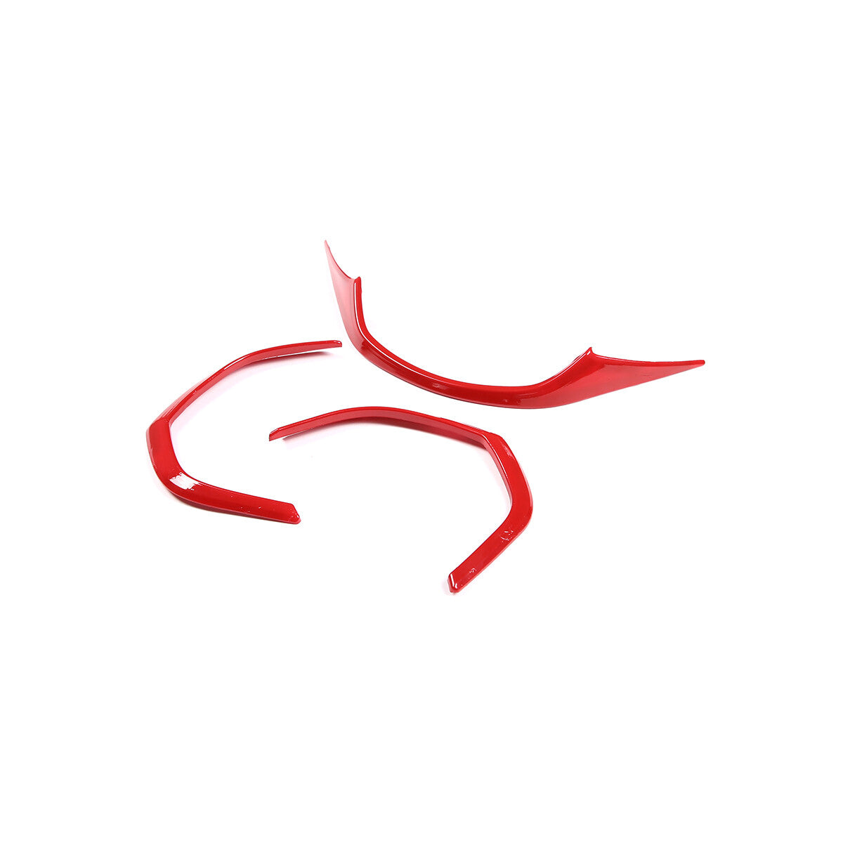 Sports Red ABS Interior Decoration Cover Trim Kit For Corvette C7 2014-19 - Styles 1-5 48