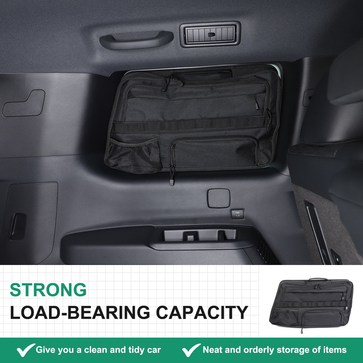 Car Trunk L & R Side Window Storage Bag For Toyota Land cruiser LC250 2024 17