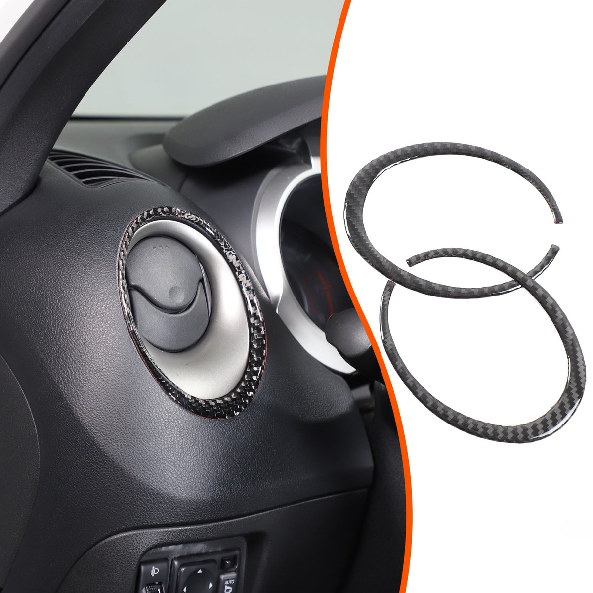 Soft Carbon Fiber Interior Center Console trim Sticker For Nissan Juke 2011-2019 62