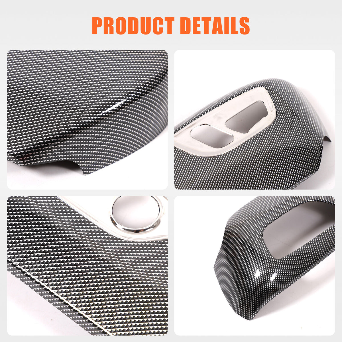 ABS Carbon Seat Adjustment Button Trim Cover For Toyota Land Cruiser LC250 24+ 13