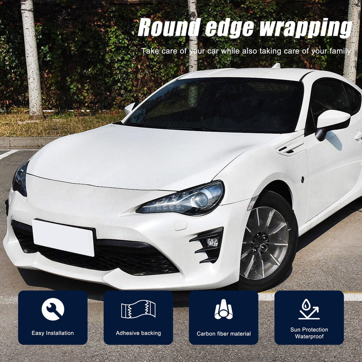 Honeycomb Carbon Fiber Side Rear Mirror Cover Caps For Subaru BRZ GT86 2012-20 6