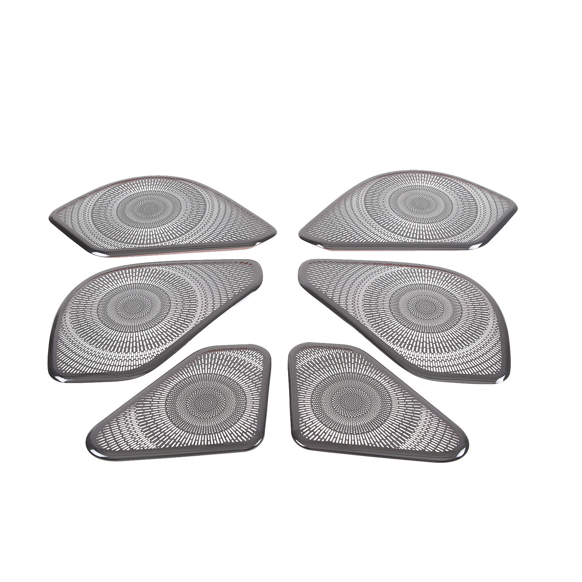 6PCS Black Stainless Door Speaker Trim Cover For LR Range Rover Vogue 2023 17