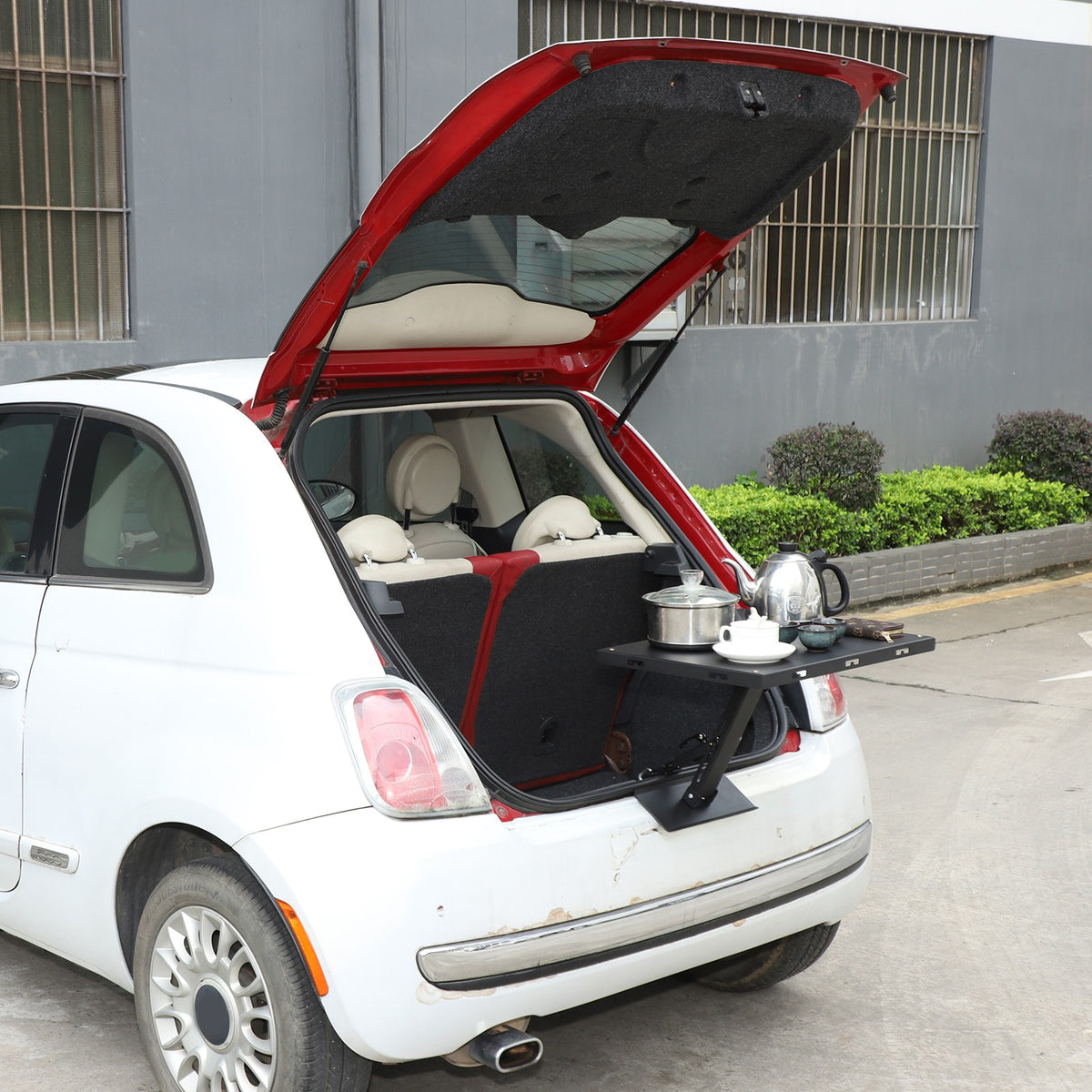 Car Camping Portable Trunk Lock Latch Table For Fiat 500 2009-2015 11