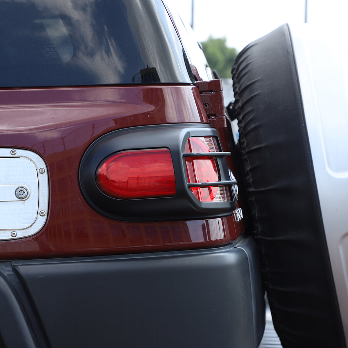 For 2007-2021Toyota FJ Cruiser Rear Tail Light Lamp Cover Trim Matte Black US 17