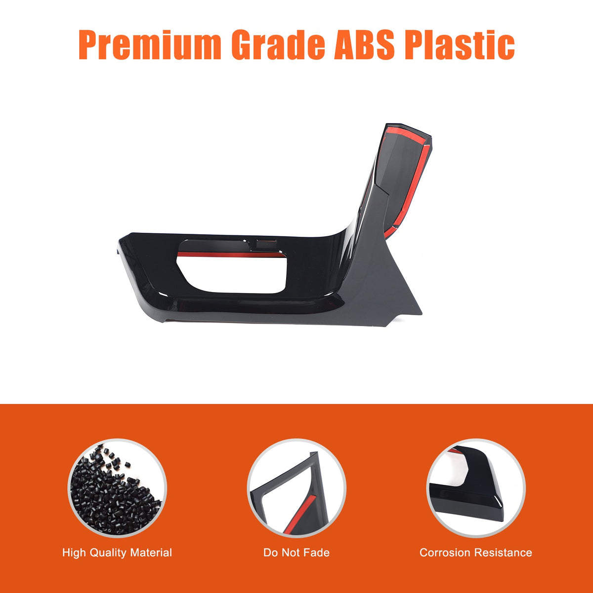 Glossy Piano Black Center Gear Shift Trim For Toyota Tundra/Sequoia 2007-2013 US 5