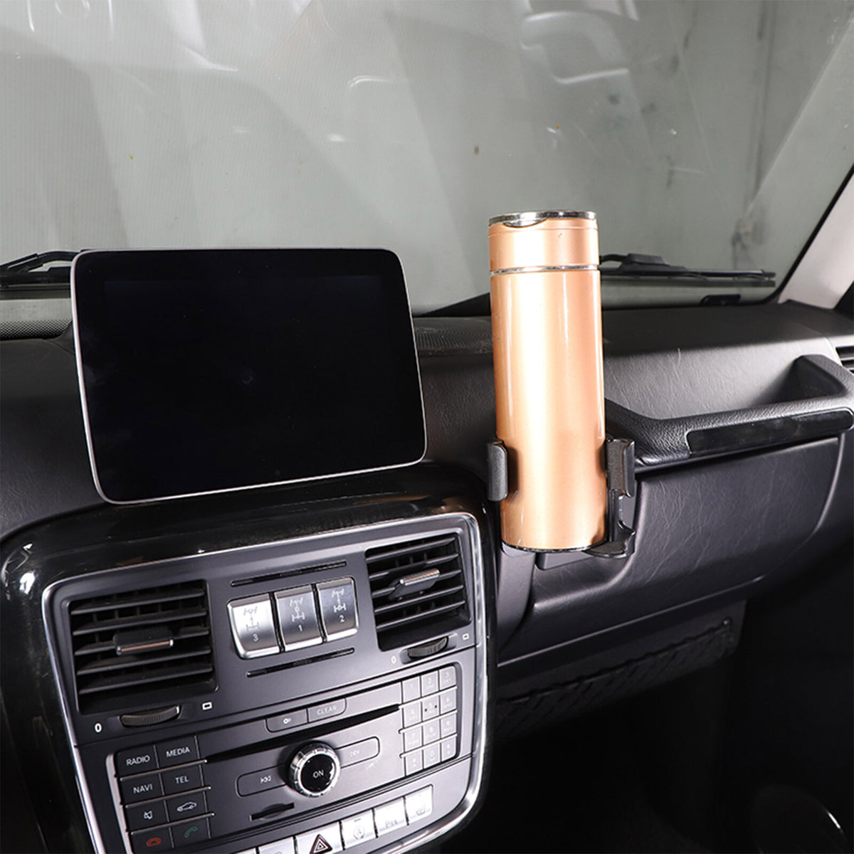 Center Console Cup Holder & Phone Mount Stander For Mercedes G-Class 2007-18 US 5