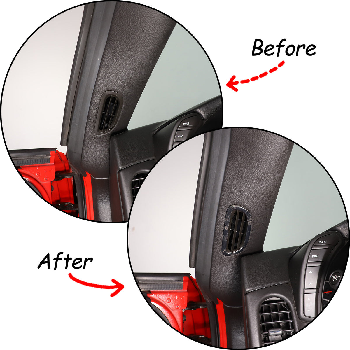 Forged Carbon Fiber Interior A-pillar Speaker Frame Trim For Corvette C6 2005-13 5