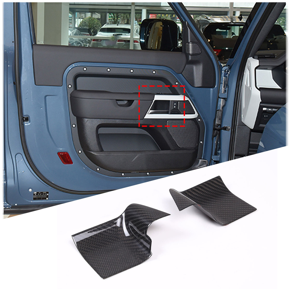 Real Dry Carbon Fiber Full Interior Trim Set For LR Defender 90 110 L663 20-23 213