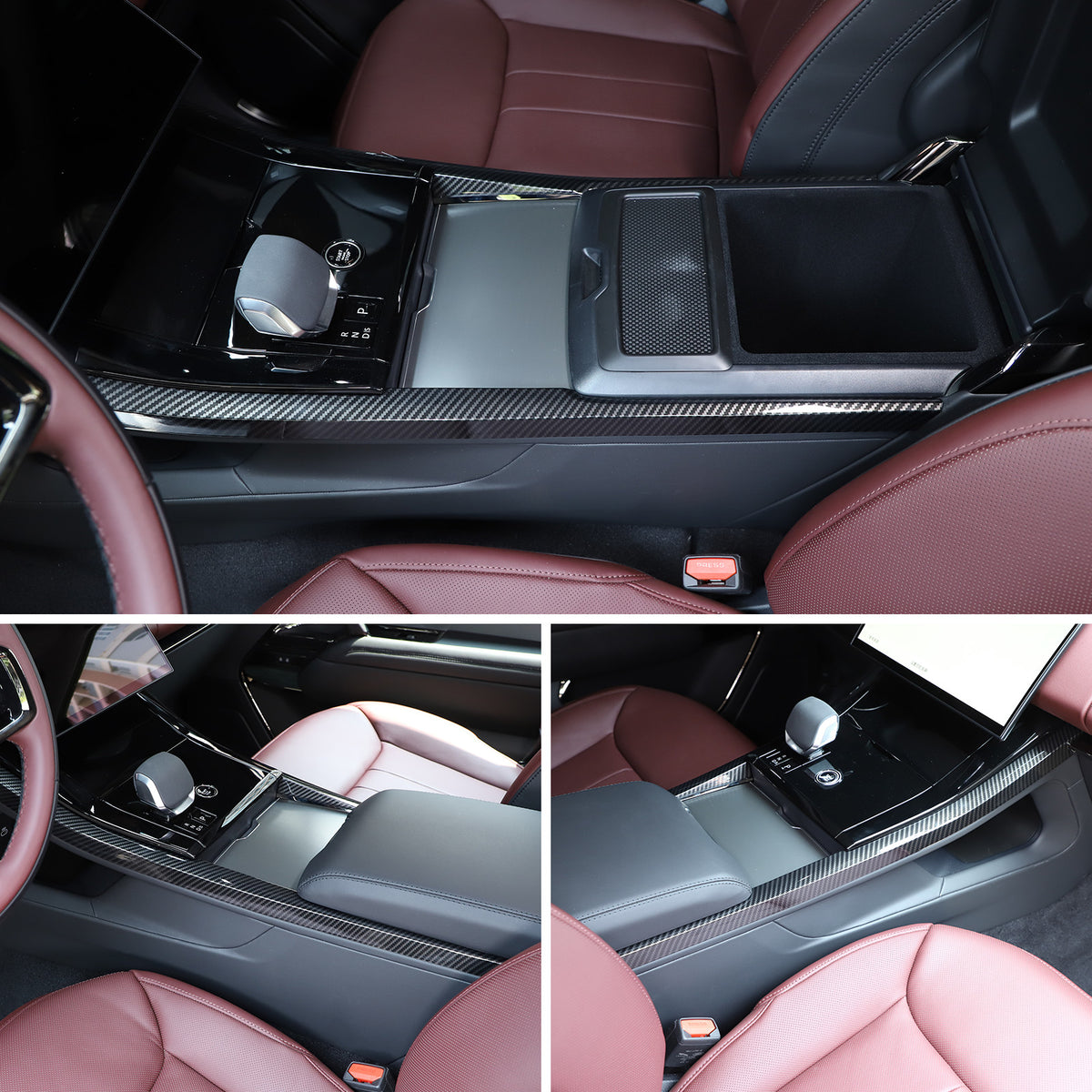 Carbon fiber Center Console Gear Shift Trim For Range Rover Sport L461 2023+ US 16