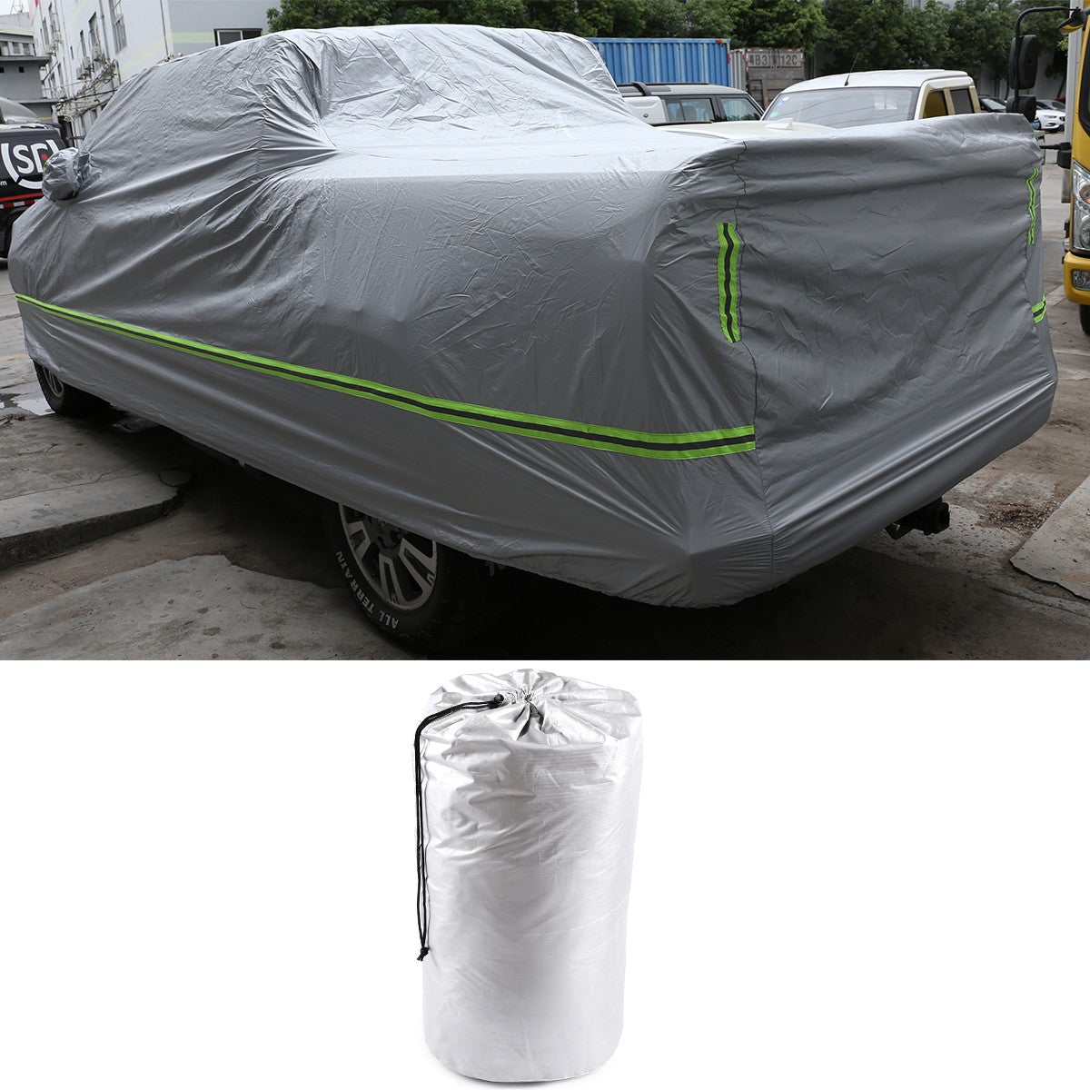 Full Car Cover Outdoor Waterproof Sun Heat Resistant For Toyota Tundra 2007-2021 5