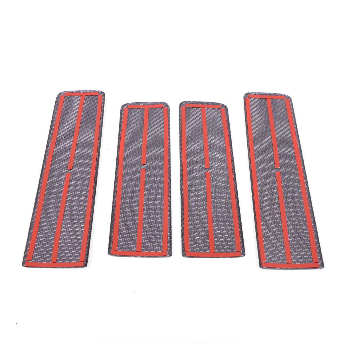 Purple Real Carbon Fiber Interior Door Panel Trim For Benz W463 G550 G63 2019+ 13