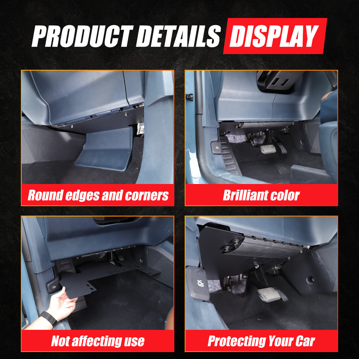 Replacement Lower Dashboard Bottom Protector Panel Guard For Ford Maverick 2022+ 4