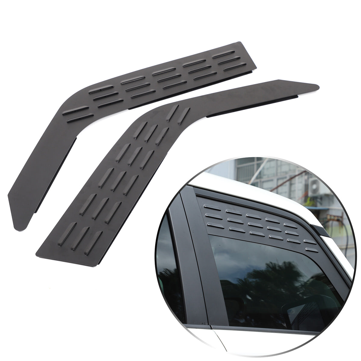 Front Door Window Louver Air Vent Panel Trim For Toyota Land Cruiser LC250 24+ 11
