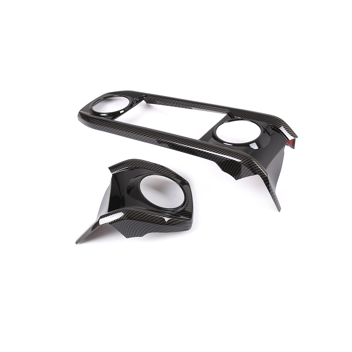 ABS Carbon Dashboard U Shape Air Vent Outlet Cover trim For Toyota Tacoma 16-23 17