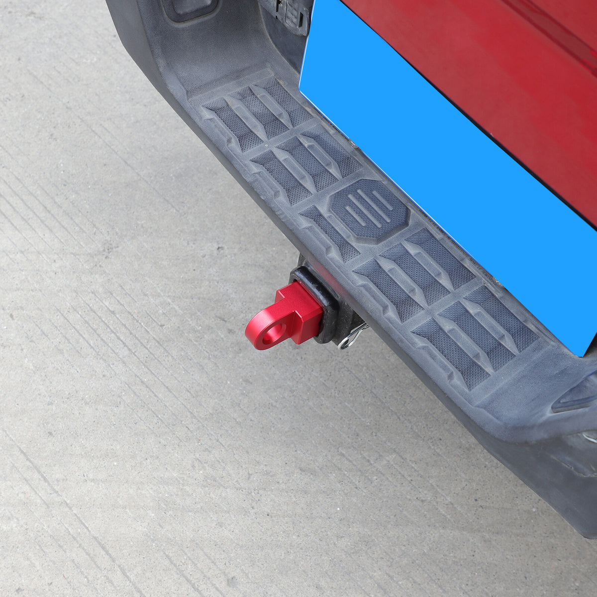 Red Aluminum Alloy Trailer Mount Receiver Hitch Tow Hook For Toyota Tacoma 16-22 7
