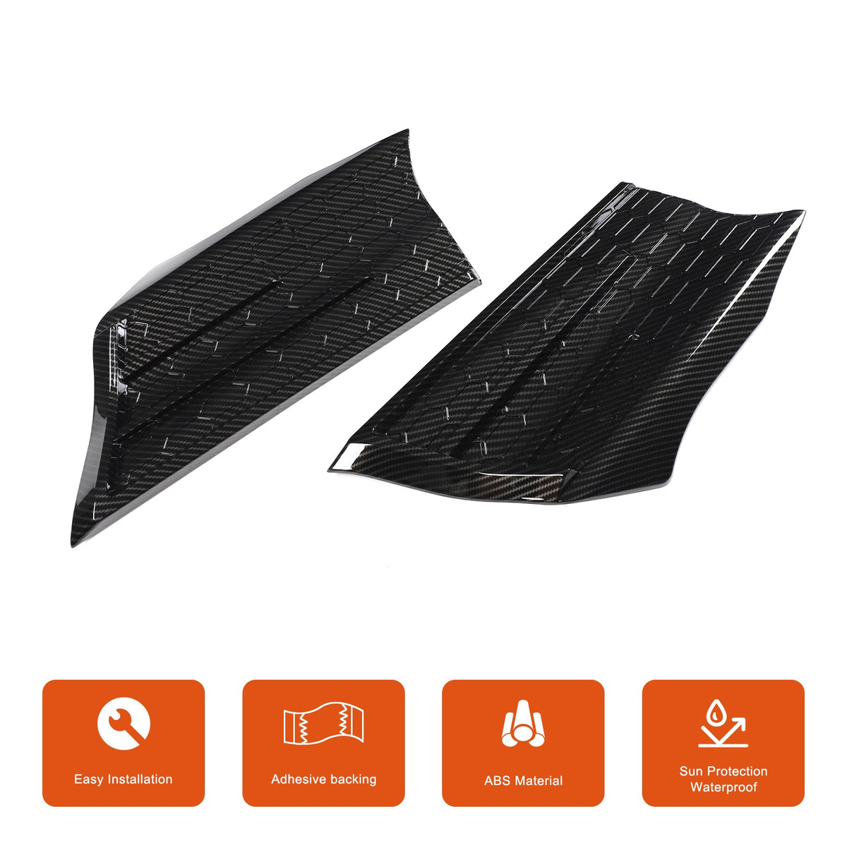 Carbon Fiber Style Fender Upper Decor Cover Trim For Toyota Tundra 2022+ 11