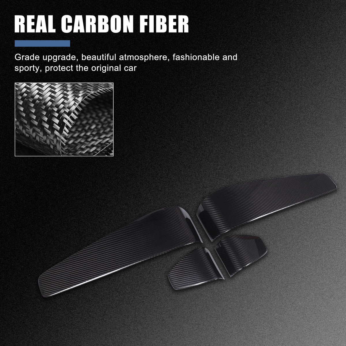 Real Carbon Fiber Seat Back Cover Trim For Porsche Panamera 972 2024+ 7