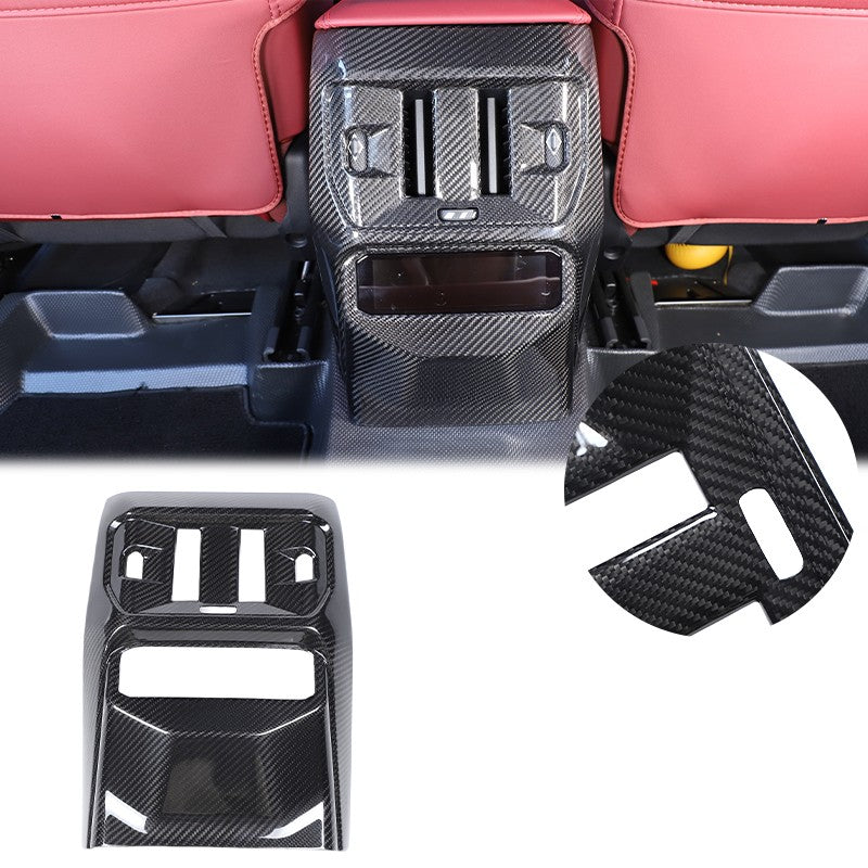 Real Carbon Fiber Rear Air Conditioning Vent Trim Cover For BMW X3 G45 2025+ 24