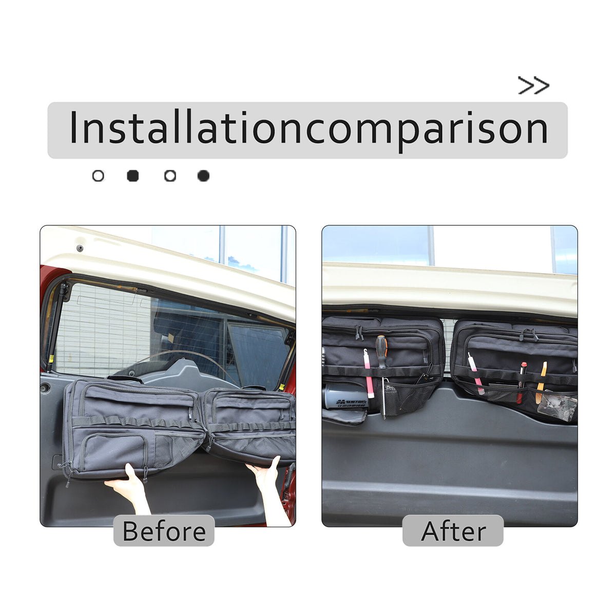 Tailgate Rear Door Cargo Trunk Storage Bag Organizer For Toyota FJ Cruiser 07-21 13