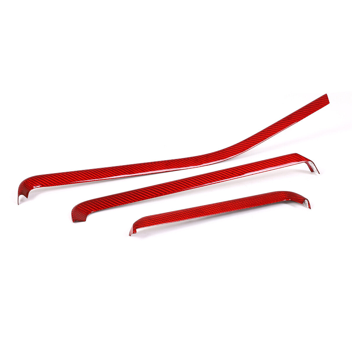 Red Real Carbon Fiber Interior Full Decor Cover Trim Kit for Corvette C8 2020-25 - Variants 1-5 12