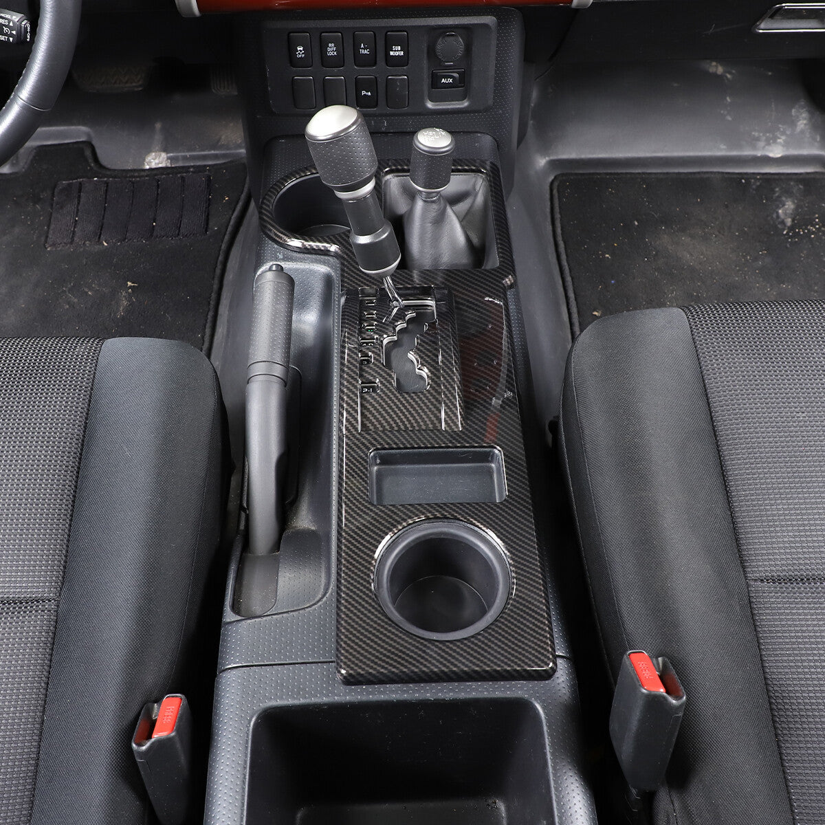 ABS Carbon Fiber Full Interior Center Decoration Trim Kit For FJ Cruiser 2007-21 - Styles 6-10 41