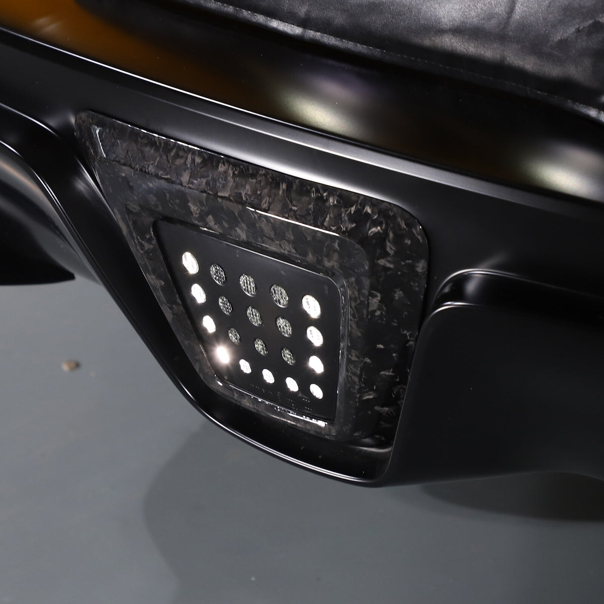 Forged Carbon fiber Rear lower Bumper brake light frame For Toyota Supra 2019-24 3