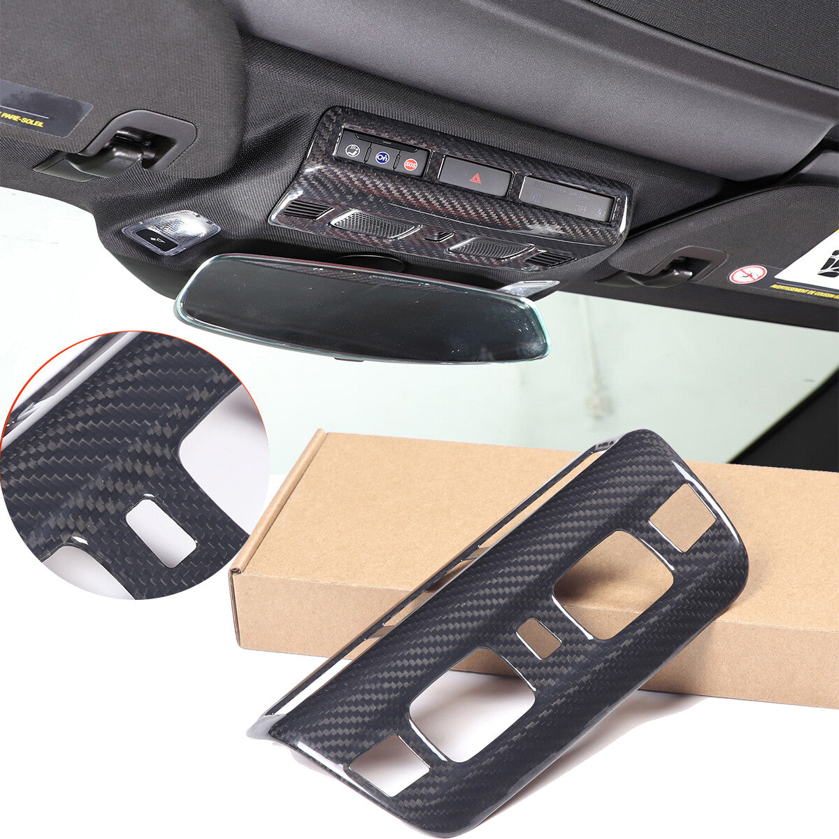 Real Carbon Fiber Interior Trim Cover For C8 Corvette Stingray Z51 Z06 Z07 20-25 83