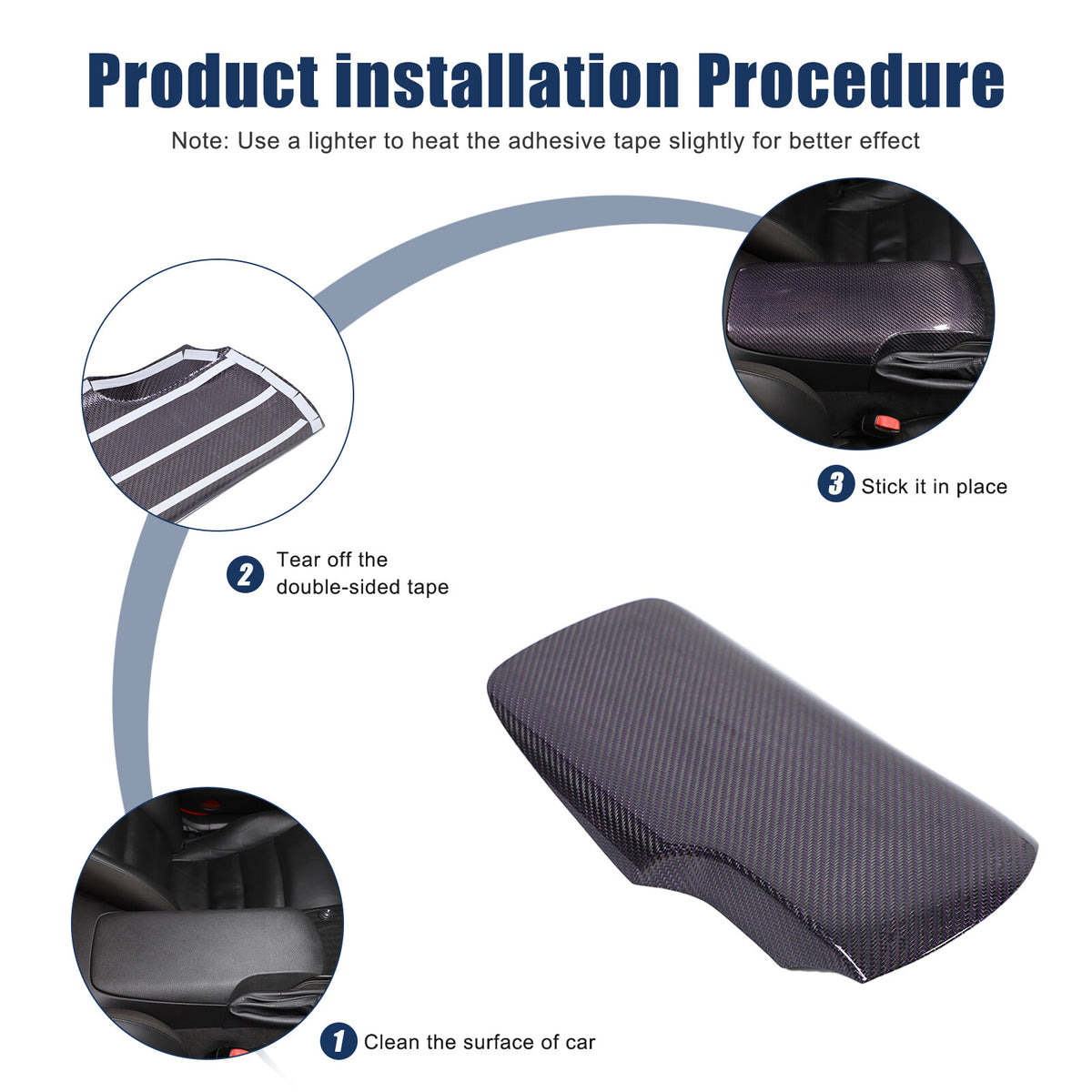 Real Carbon Fiber Center Console Armrest Box Cover Trim For Corvette C6 2005-13 13