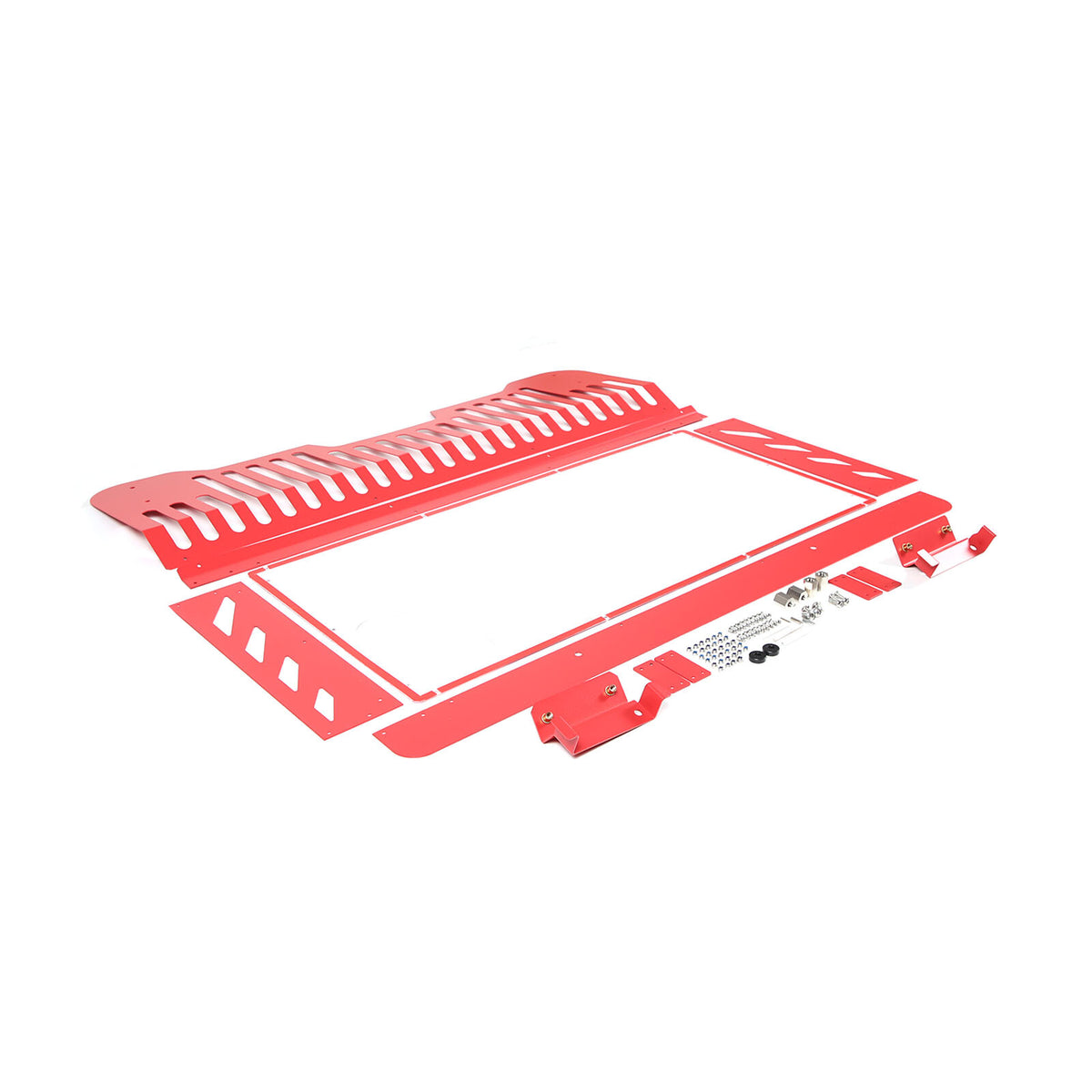 Red Alloy Engine Bay Panel Cover Trim Fit For Corvette C8 2020-26 9
