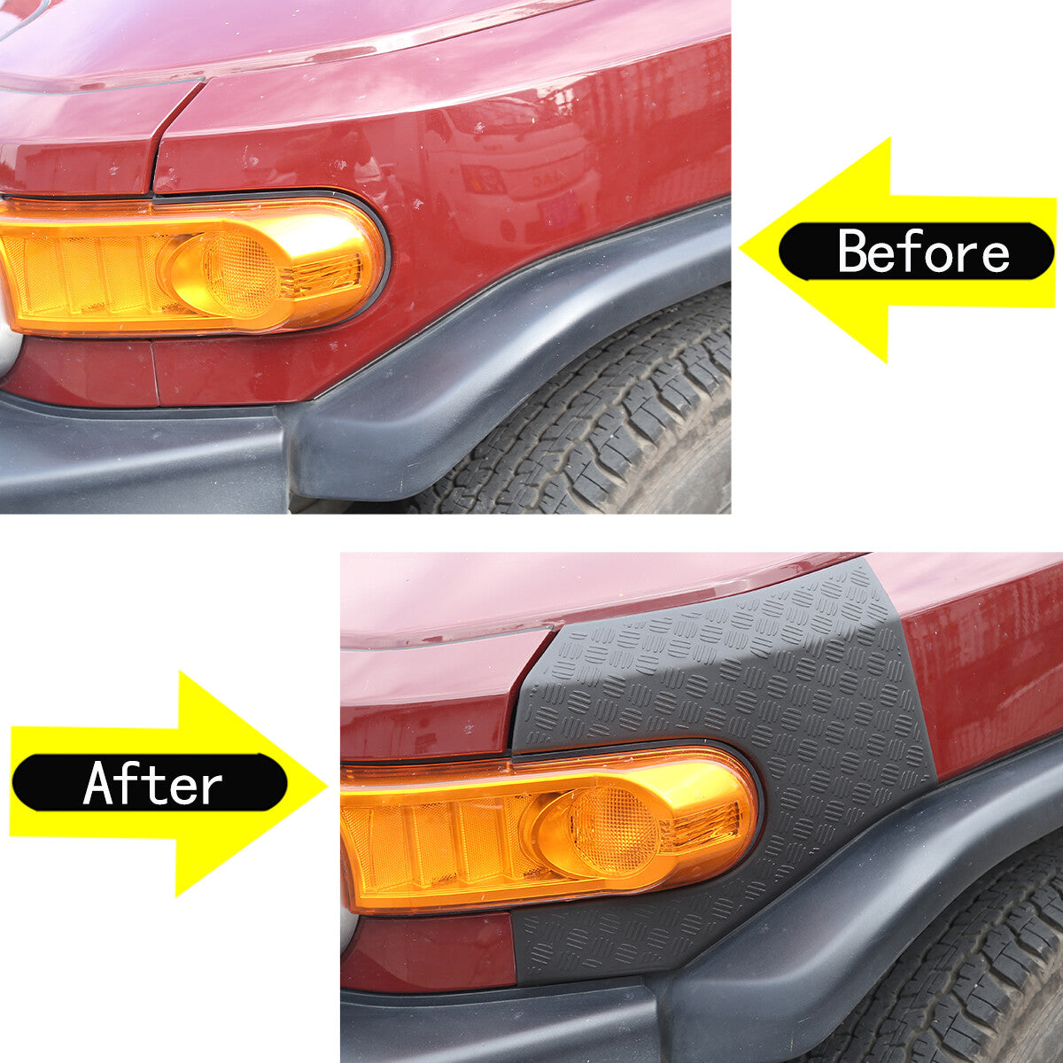 Headlight Armor Cowl Guard Molding For Toyota FJ Cruiser 2007-2021 4
