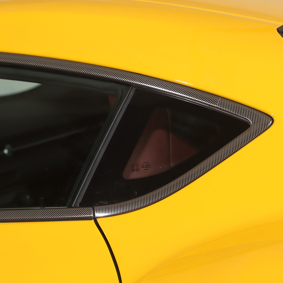 Carbon fiber Steel Car Window Strip Cover Trim For Toyota Supra A90 19-24 US 9