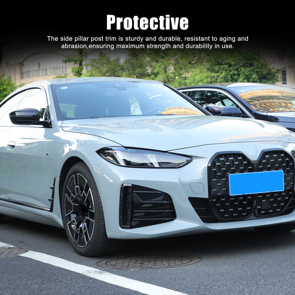 Forged Carbon Fiber Front Bumper Side Grill Trim For BMW 4 series 430i 440i 22+ 21