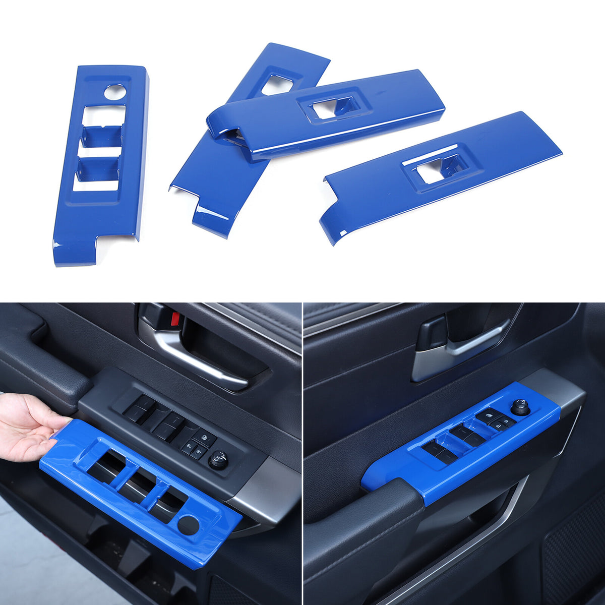 ABS Blue Car Center Panel Trim Interior Accessories For Toyota Tundra 2022-2026 - Variants 6-10 39