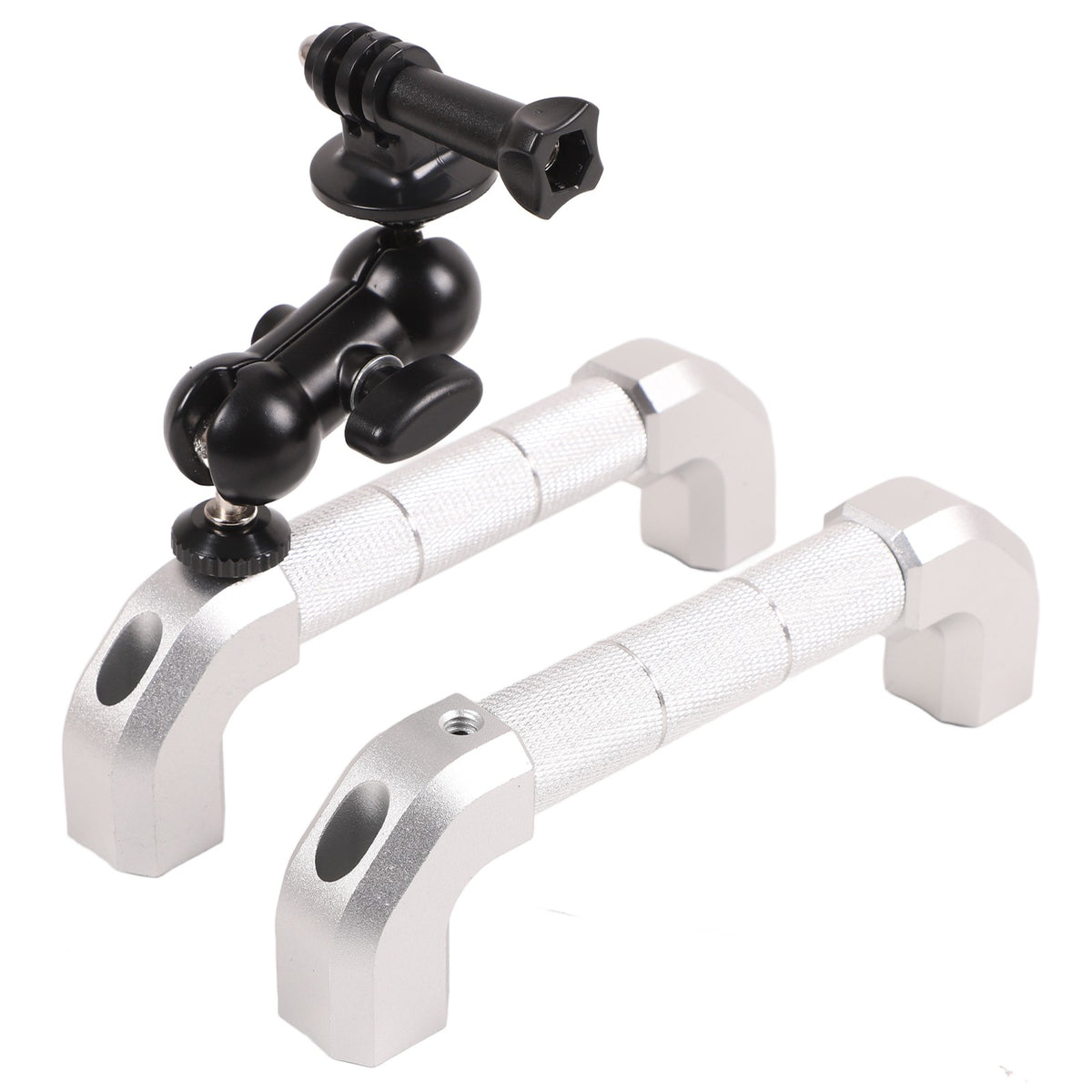Silver Aluminum A-Pillar Handle W Cam Mount For LR Defender L316 2004-2018 16