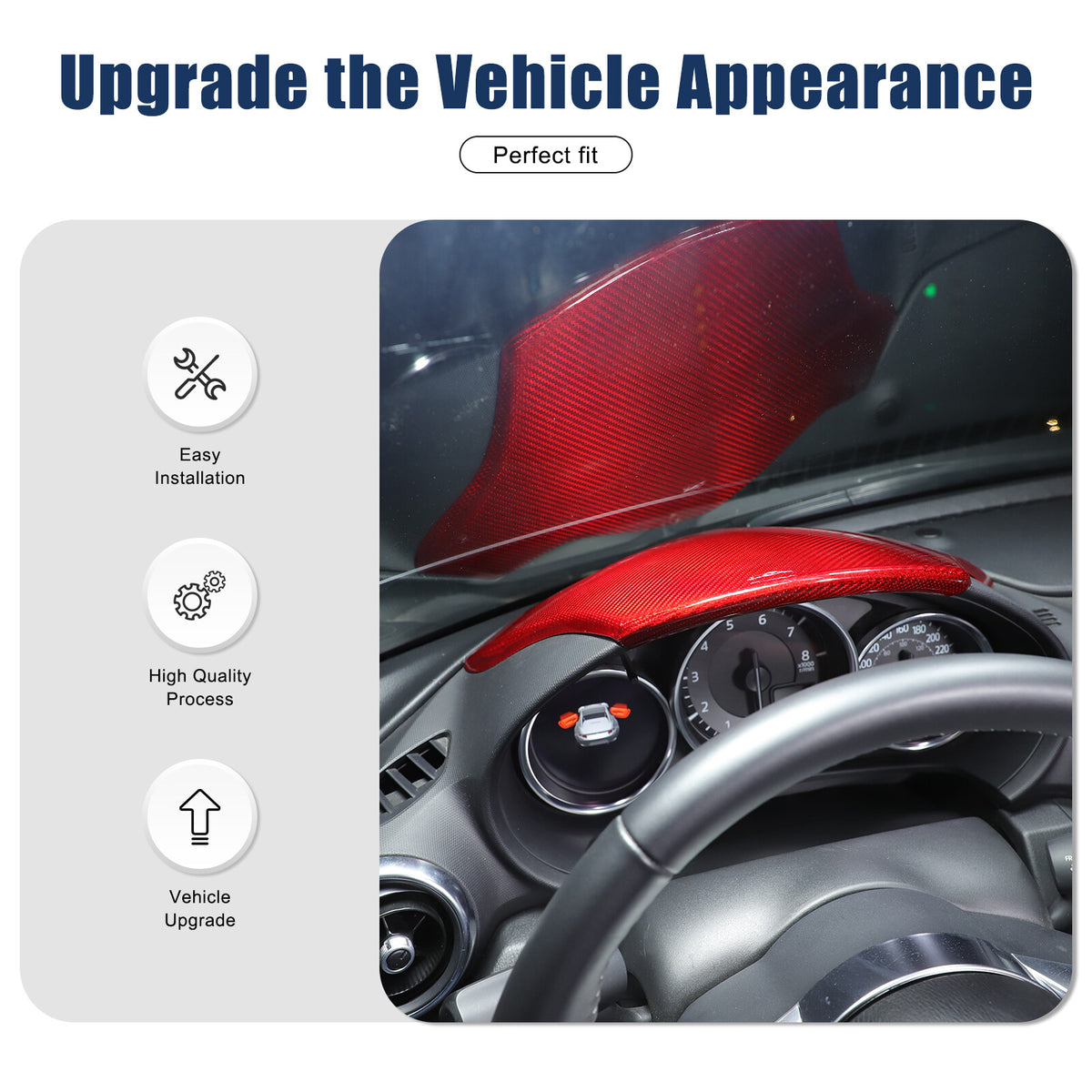 Red Real Carbon Fiber Interior Full Interior Trim For Mazda MX-5 Miata 2016-2026 - Variants 1-5 59