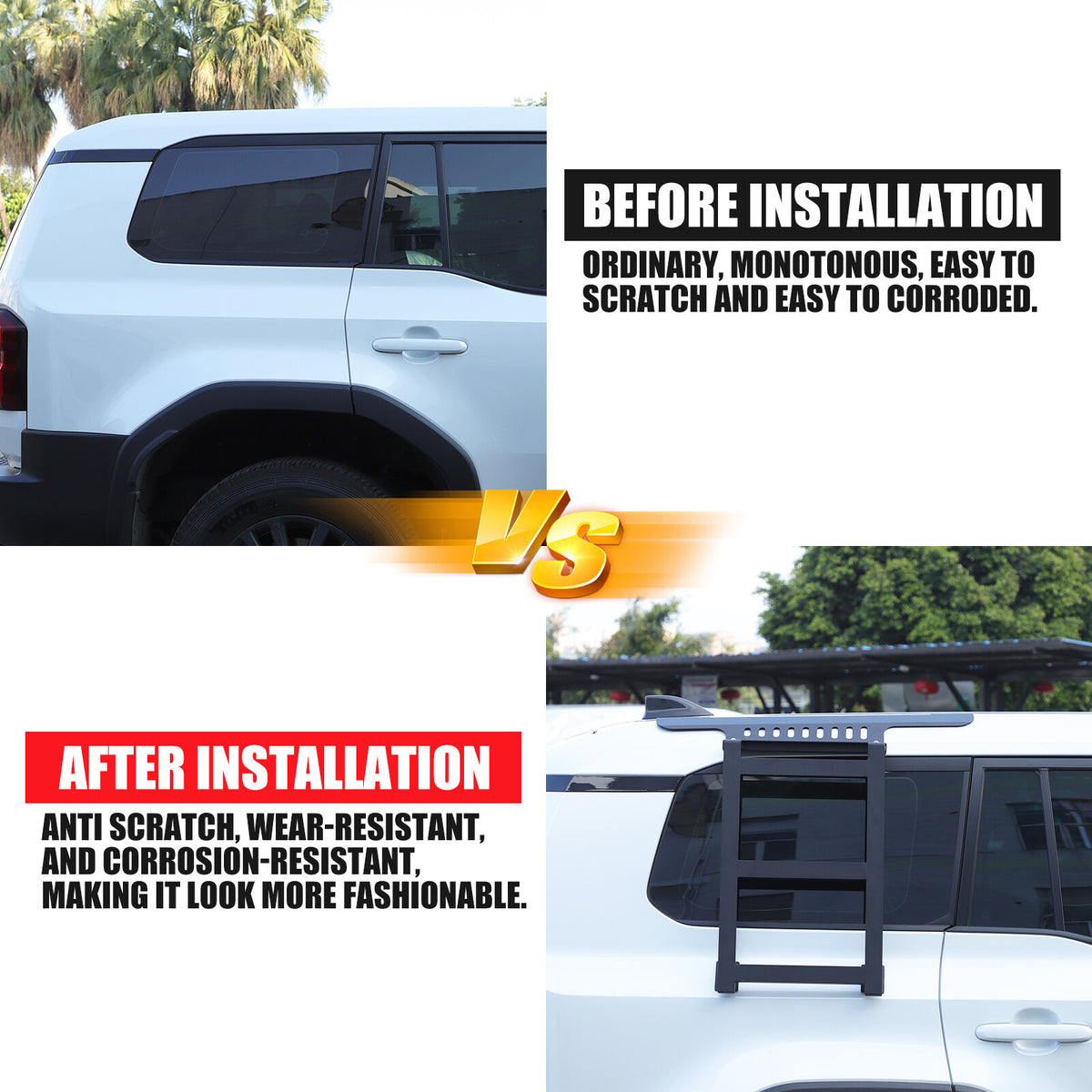 Car Rear Right Side Window Ladder Climbing For Toyota Land Cruiser LC250 24+ US 11