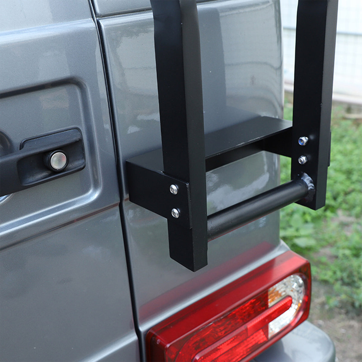 Black Alloy Tailgate Right Side Roof Access Ladder For Benz G-Class 2004-2018 12