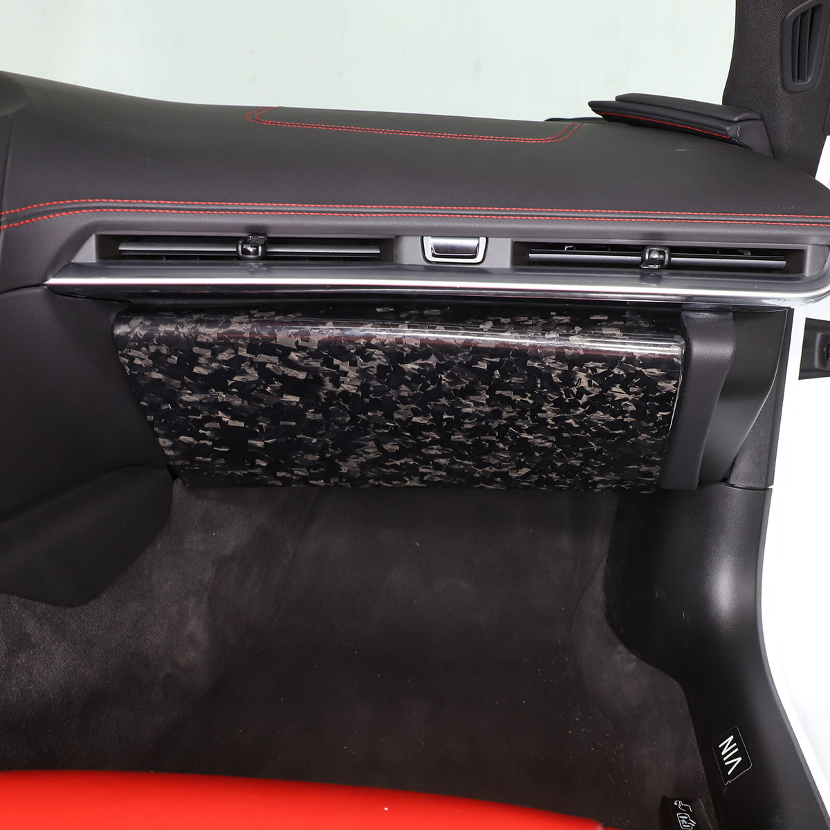 Forged Carbon Fiber Glove Box Trim Panel Cover Fit For Corvette C8 2020-2026 6
