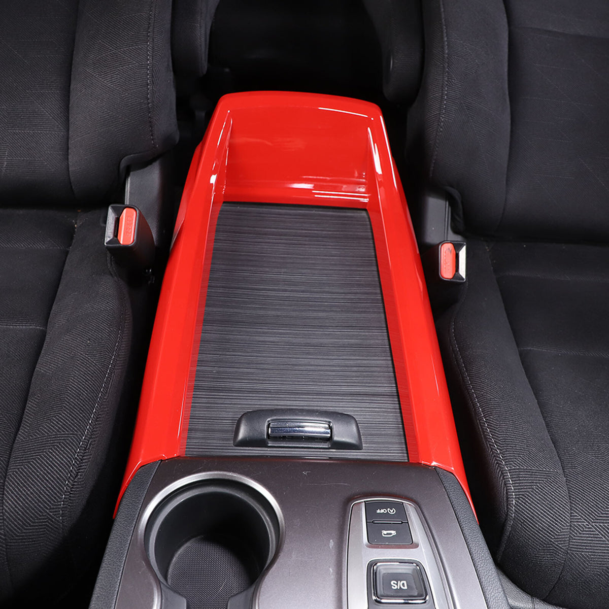 ABS Red Center Console Armrest Box Side Panel Trim for Honda Pilot 2015-22 10