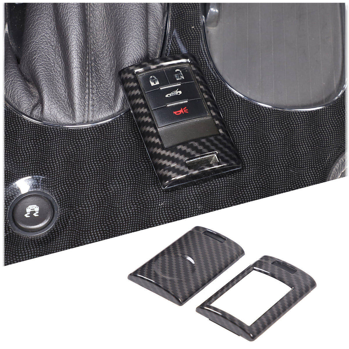 ABS Carbon Fiber Interior Exterior Cover Trim Kit For Corvette C6 2005-2013 4