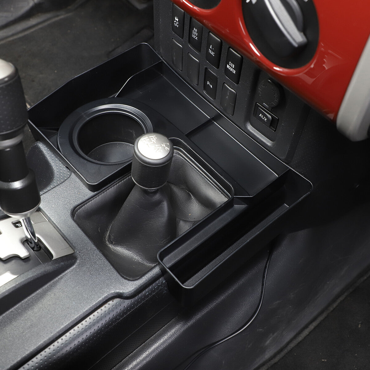 L & U Shape Gear Shift Storage Box Tray Organizer For Toyota FJ Curiser 07-21 12